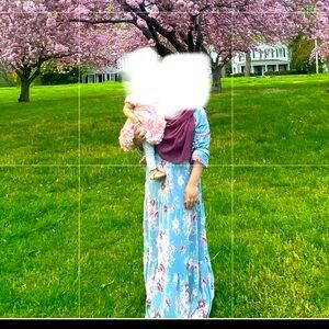 Maxi dress chiffon with lining modest dress party dress